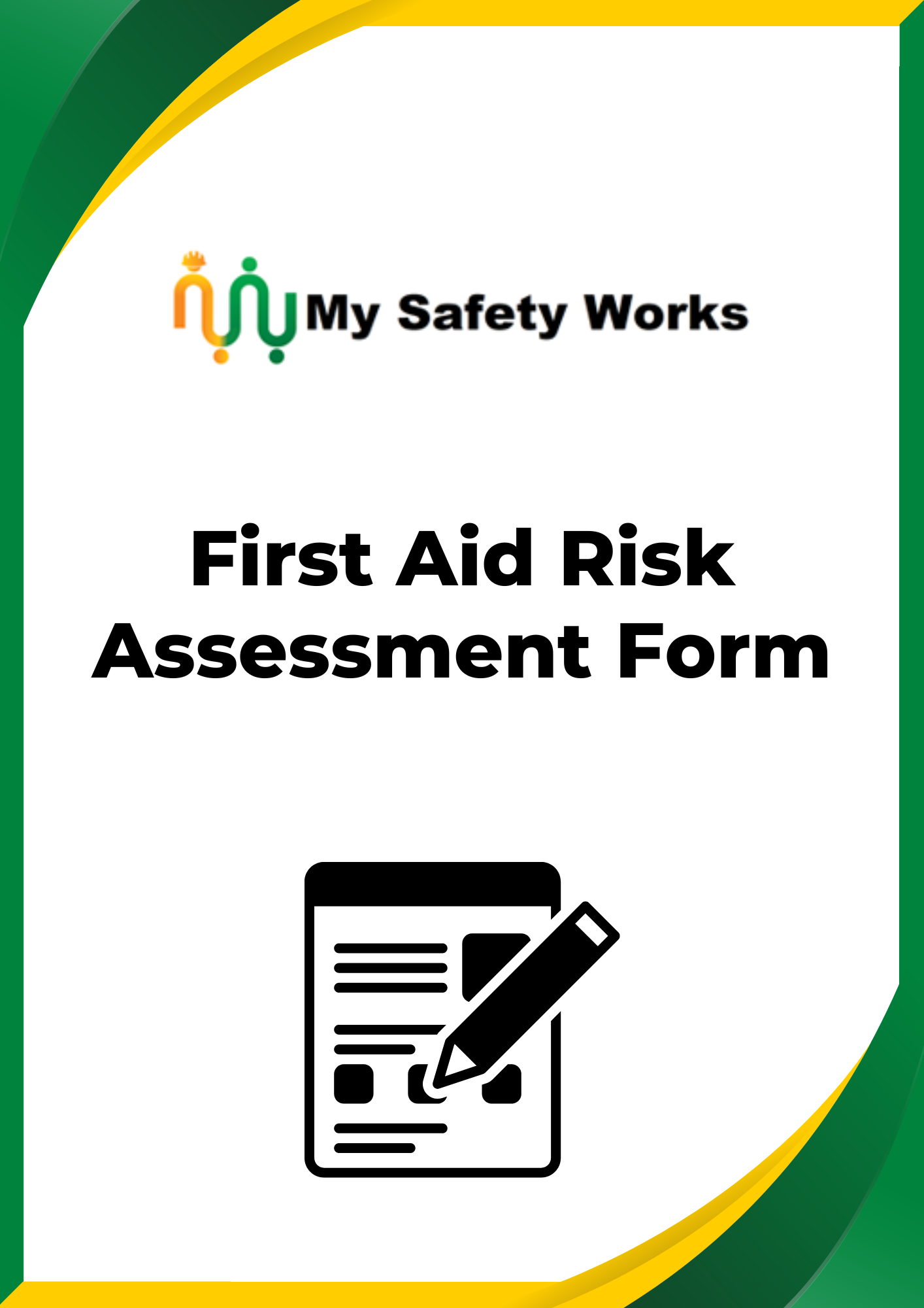 First Aid Risk Assessment Form My Safety Works 