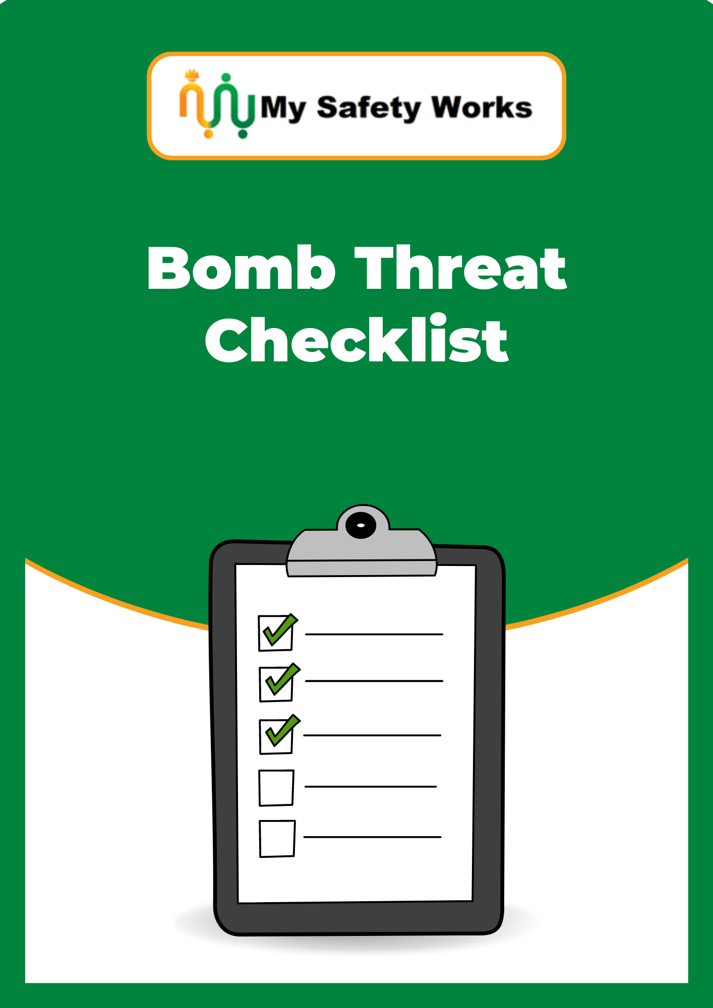 Bomb Threat Checklist My Safety Works