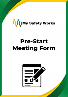 Pre-Start Meeting Form