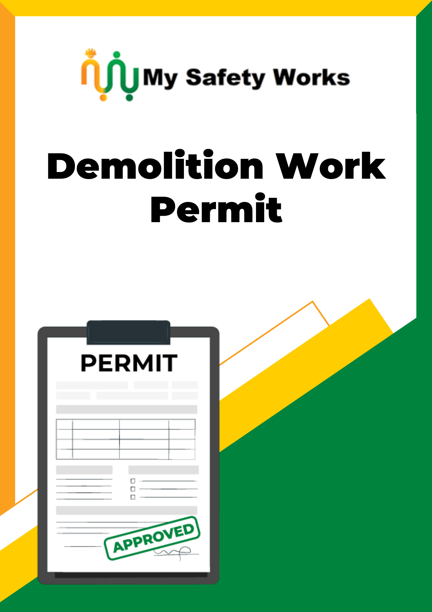 Demolition Work Permit My Safety Works