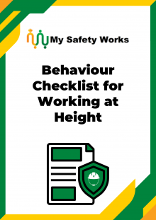 Behaviour Checklist for Working at Height