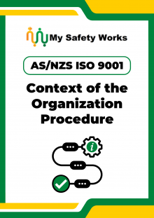 AS/NZS ISO 9001 Context of the Organization Procedure