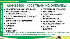 AS NZS ISO 14001 Training Presentation
