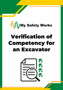 Verification of Competency for an Excavator?