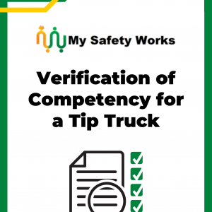 Verification of Competency for a Tip Truck