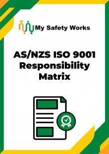 AS/NZS ISO 9001 Responsibility Matrix