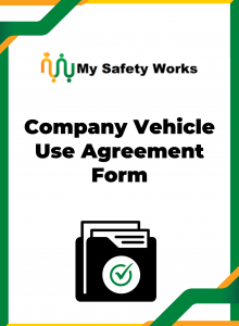 Company Vehicle Use Agreement Form Cover